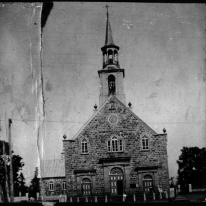 Église de L’Ancienne-Lorette, bâtie en 1833 et démolie en 1906, vue de face